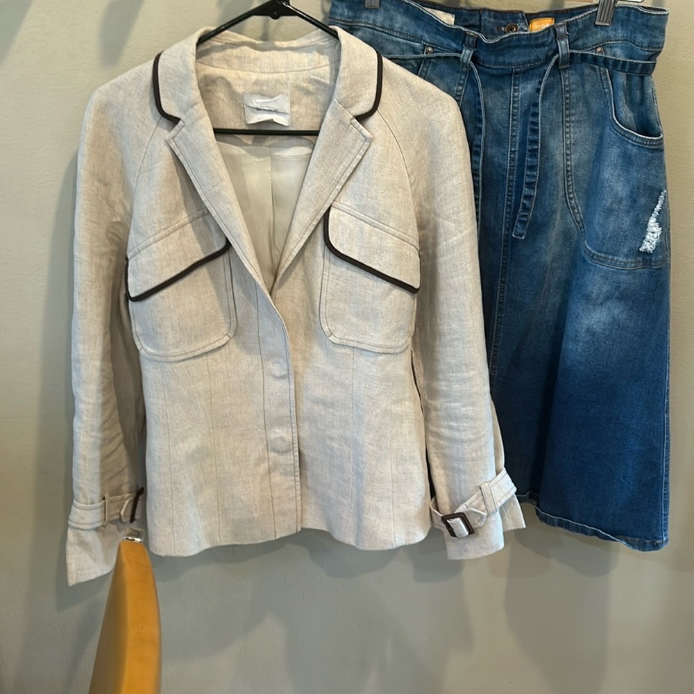 Ann Taylor Loft linen jacket - Picture 1 of 6